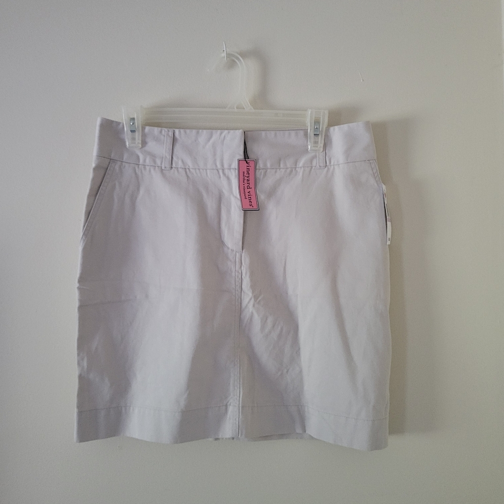 Vineyard Vines Khaki Twill Skirt New - Picture 2 of 7